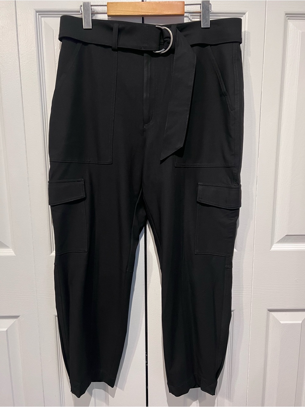 Banana Republic Black Refined Cargo Pants Size 12